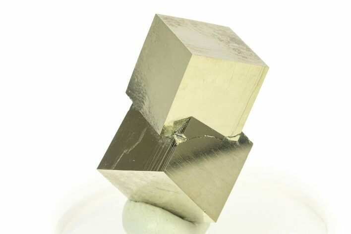 Shiny, Natural Pyrite Cube Cluster - Navajun, Spain #307143